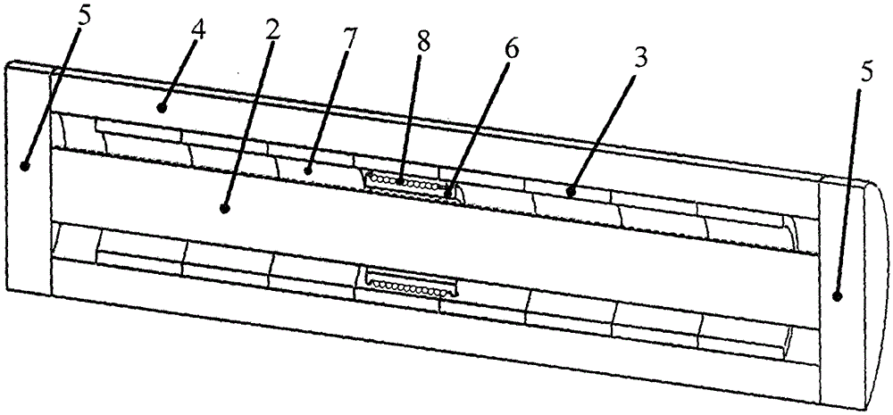 Magnetic circuit structure of cylindrical closed magnetic field electromagnetic vibrating table with centripetal excitation of long permanent magnet tube