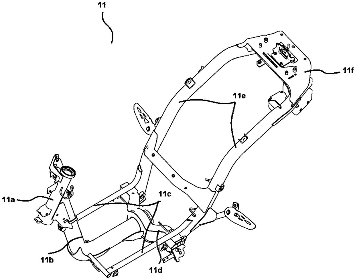 A step - through vehicle