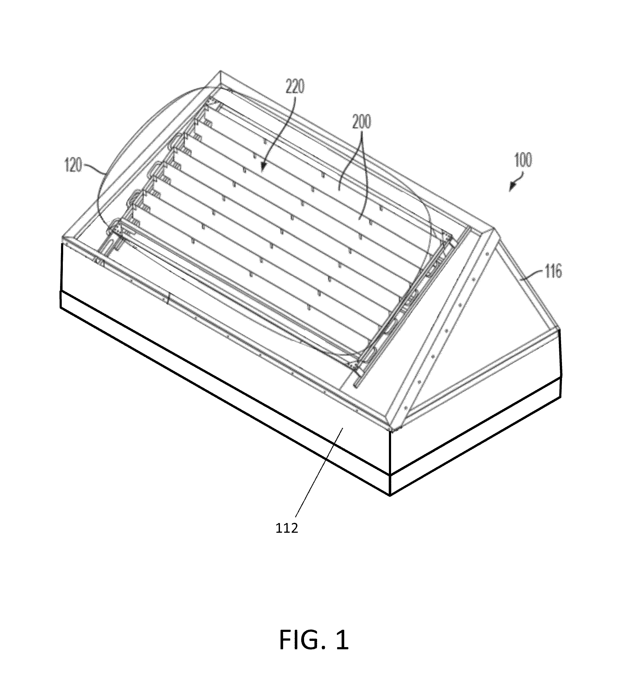 Housing and mounting assembly for skylight energy management system