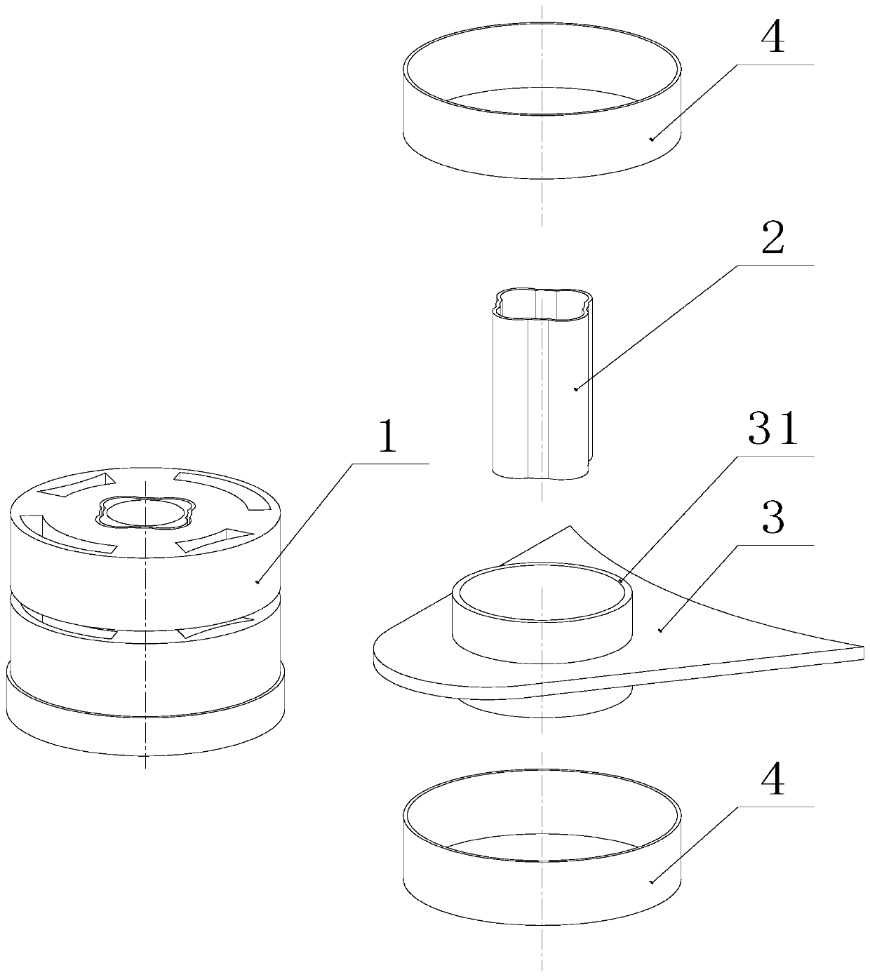 Vibration damping support structure, compressor and air conditioner