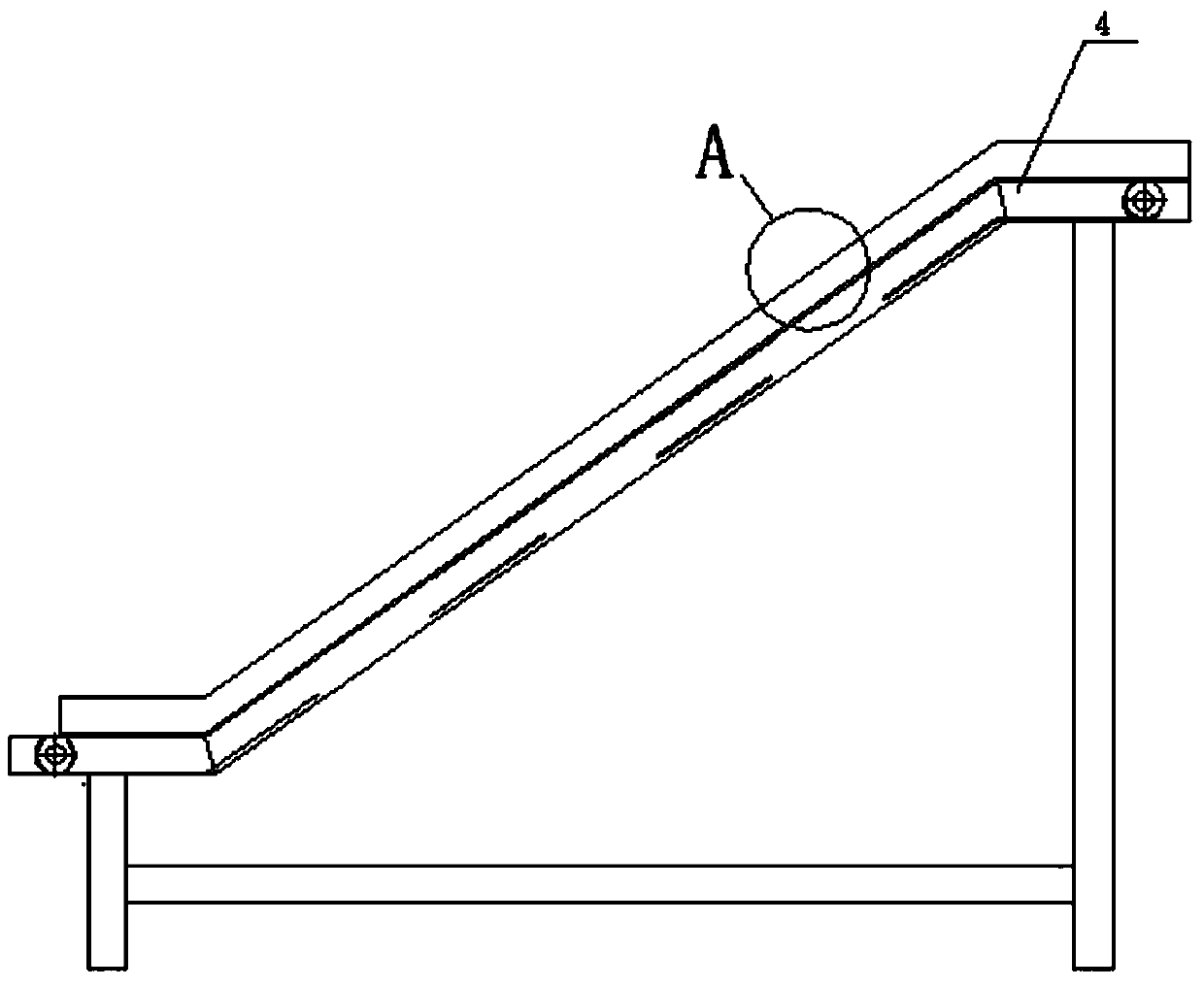 Uniformly distributed separating conveyor belt