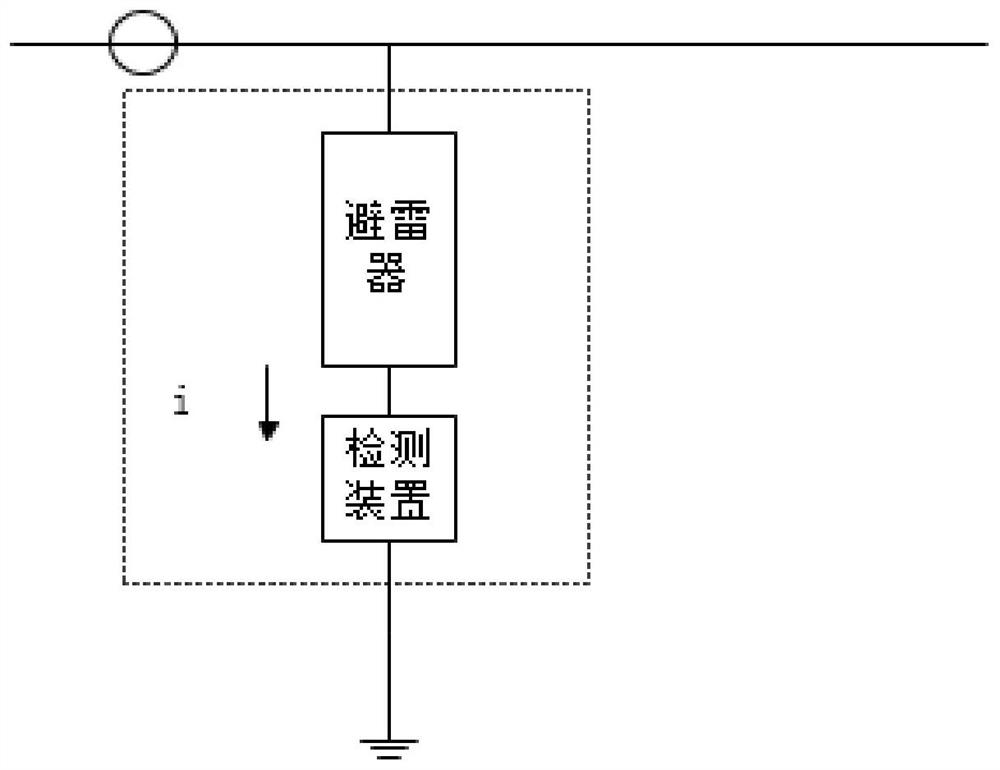 Lightning arrester device for monitoring whether fault occurs in real time