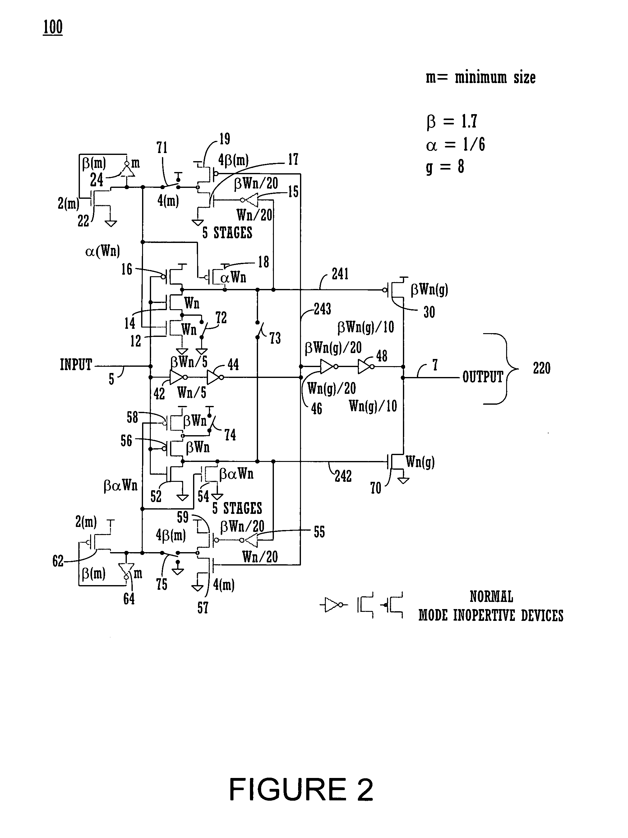 Repeater circuit with high performance repeater mode and normal repeater mode