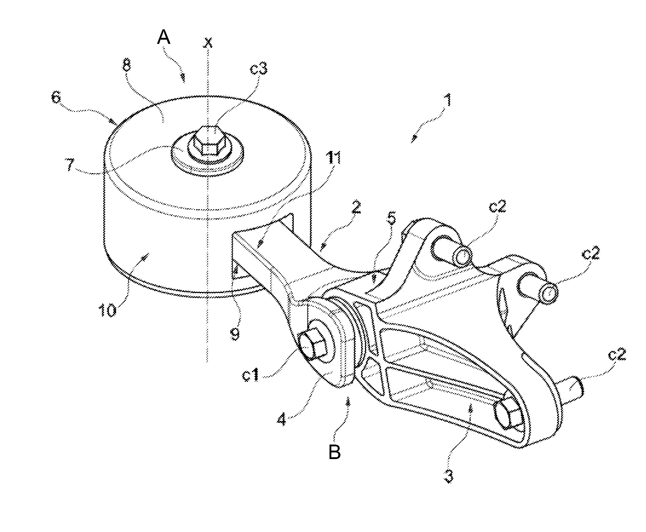 System for reducing engine roll
