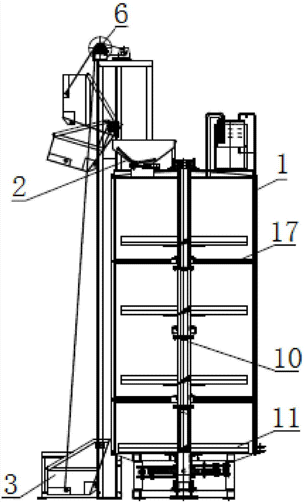 Composting reactor system capable of achieving intelligent layered aeration