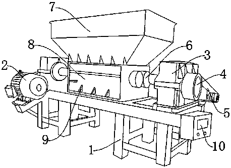 Industrial-waste processing device