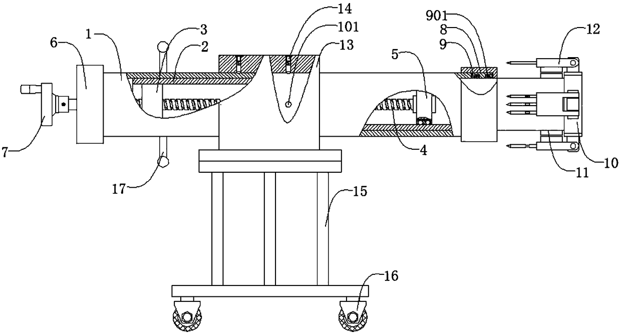 Pollutant removing device for sewage pipe