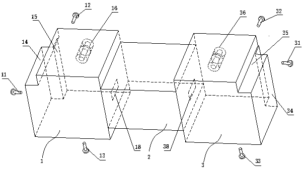 Mixed dielectric waveguide filter