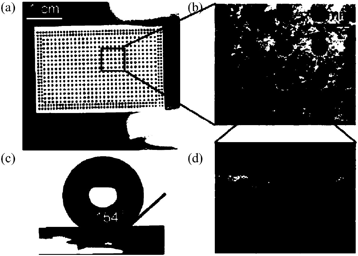 A superhydrophobic micropit array chip and its preparation method and application