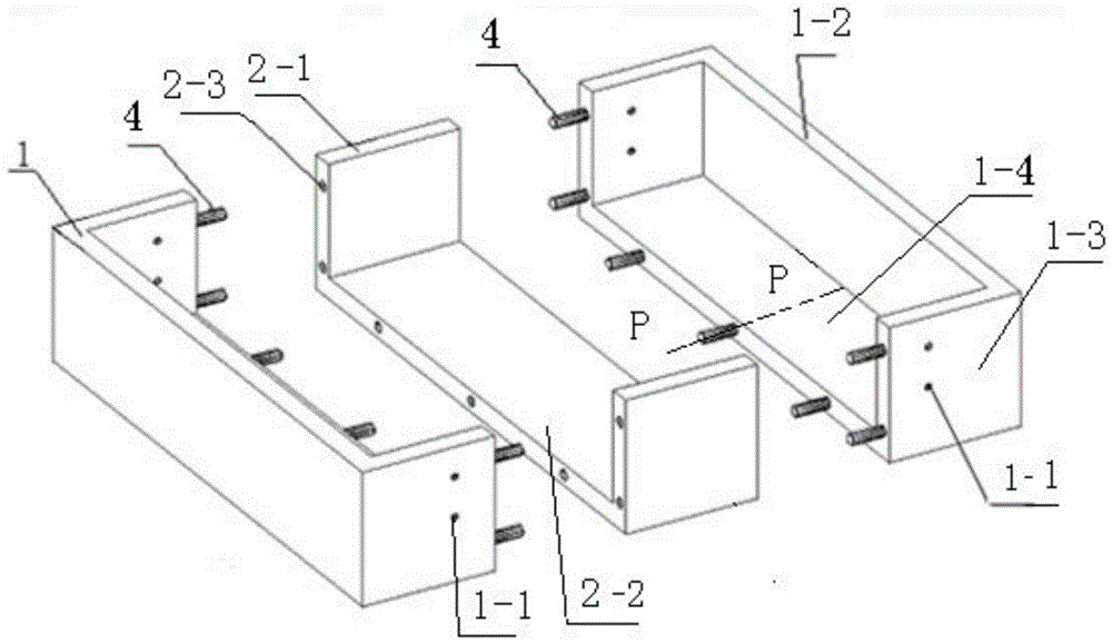 Box-type main body of drawer formed through jointing of members