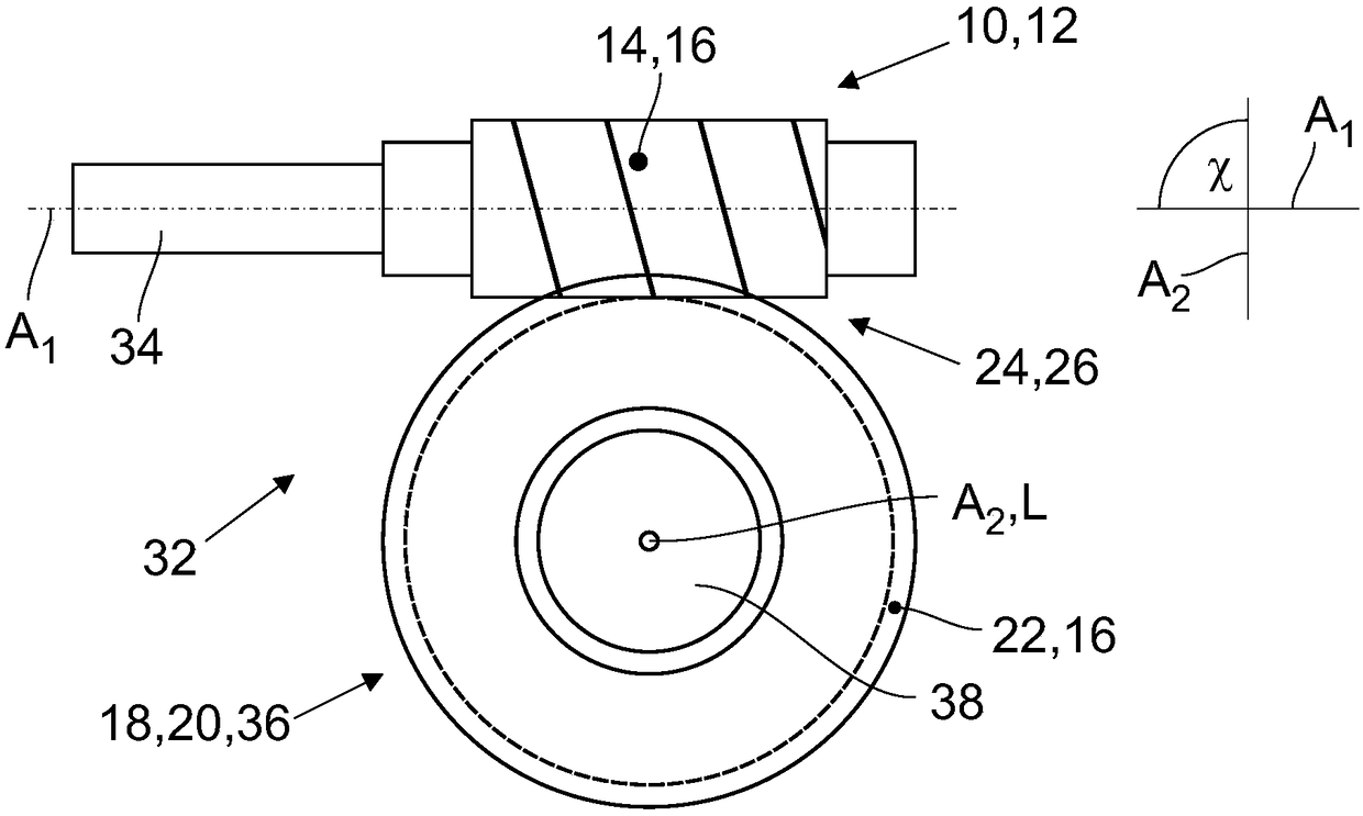 Gear pairing for a helical gear unit or a spur gear unit and application thereof
