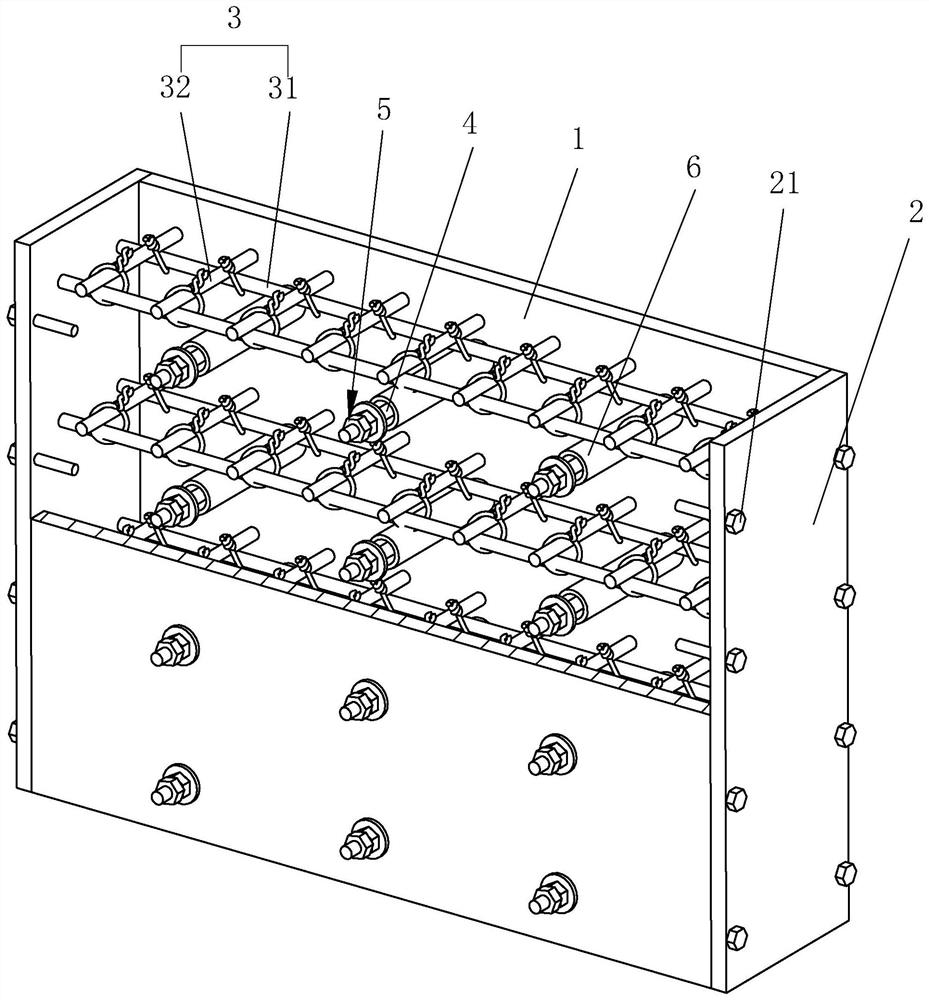 Reinforced concrete retaining wall mold and mounting method thereof