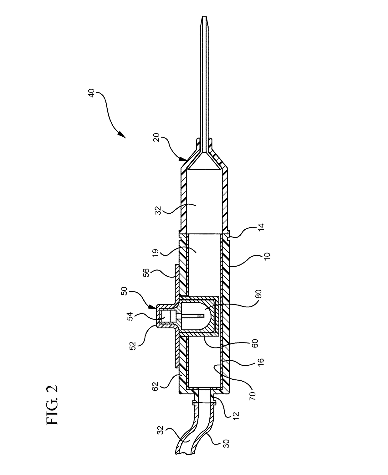 Catheter adapter having UV-C antimicrobial radiation source and access window within catheter lumen for intravenous therapy