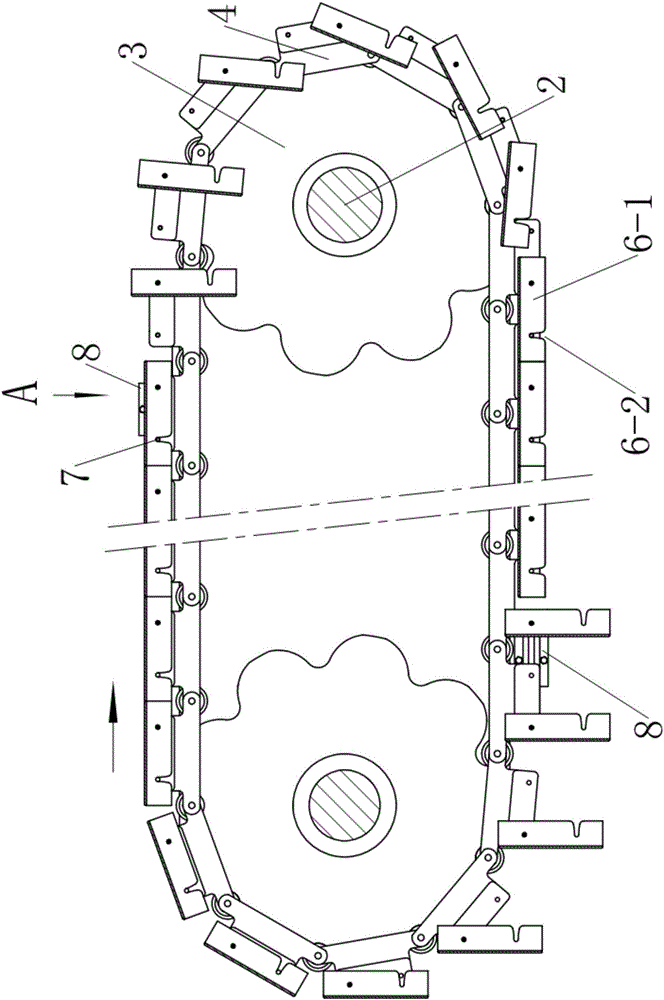 Plate chain type conveyor