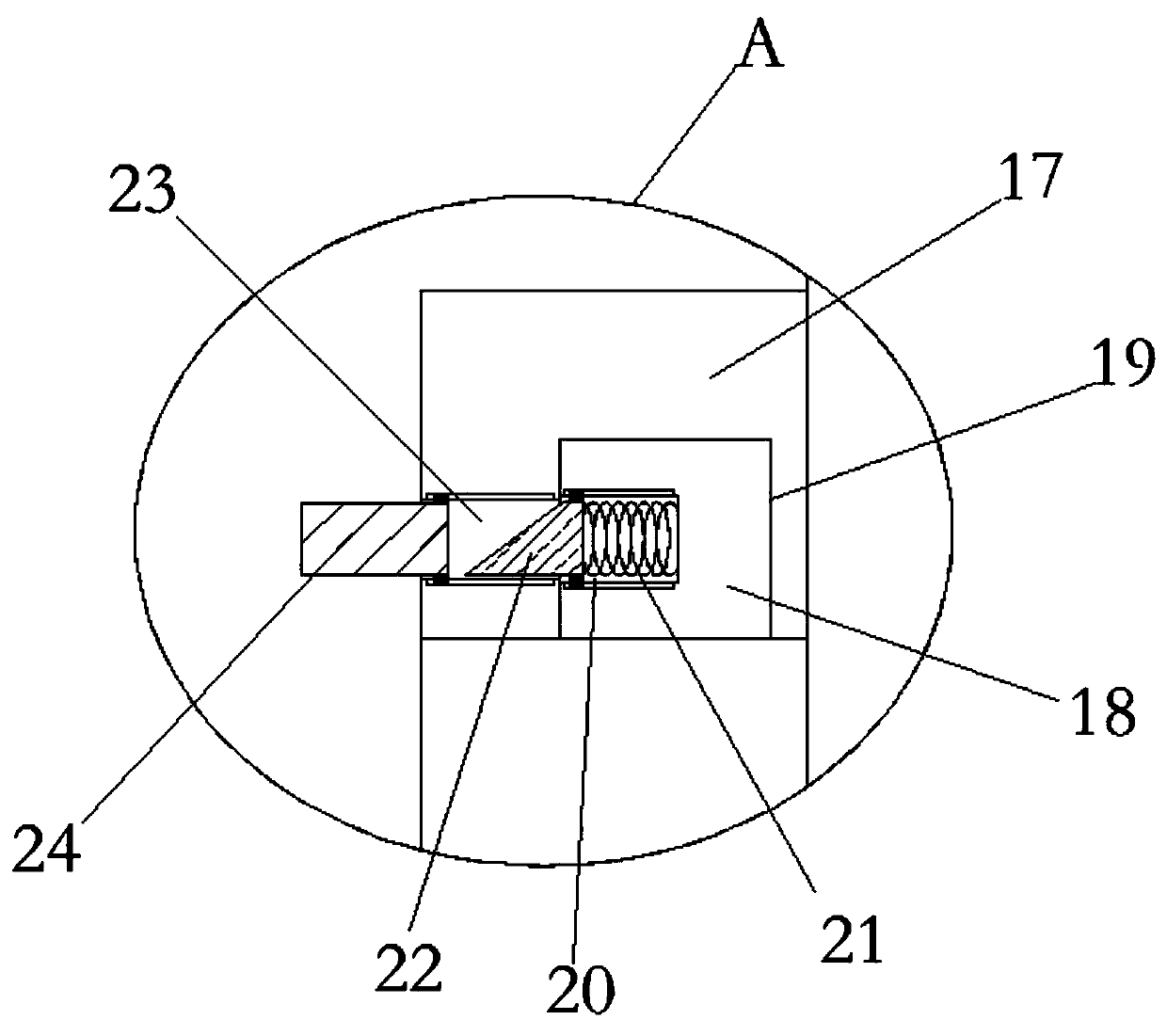 Top-pressing and bottom-discharging extraction method for crossing hole of steeply inclined coal seam