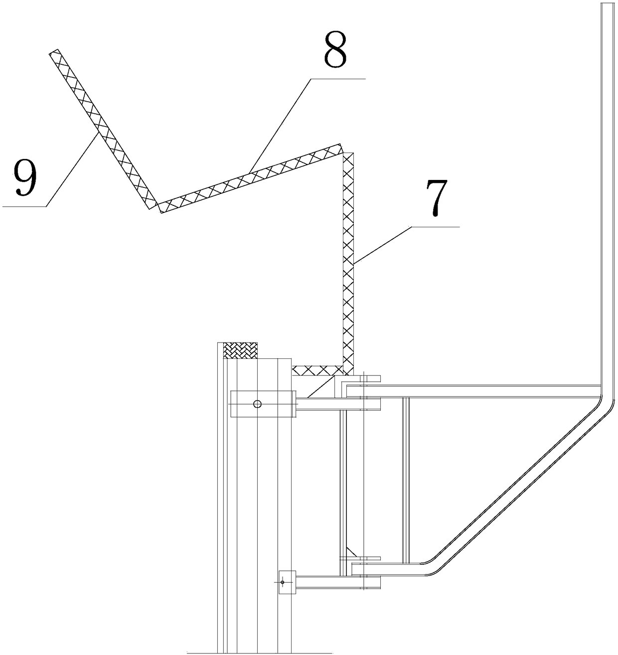 Foldable formwork hanger