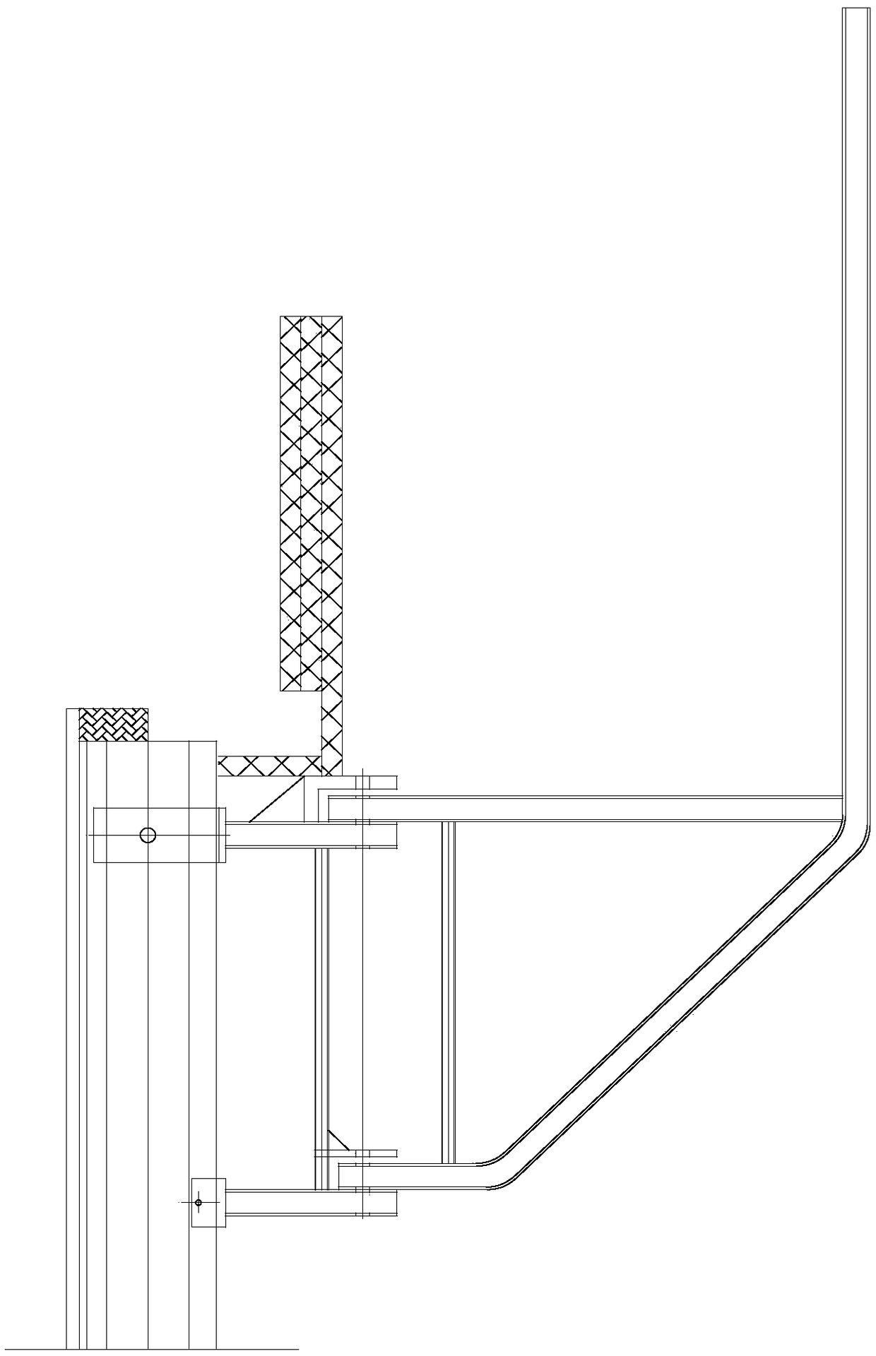 Foldable formwork hanger