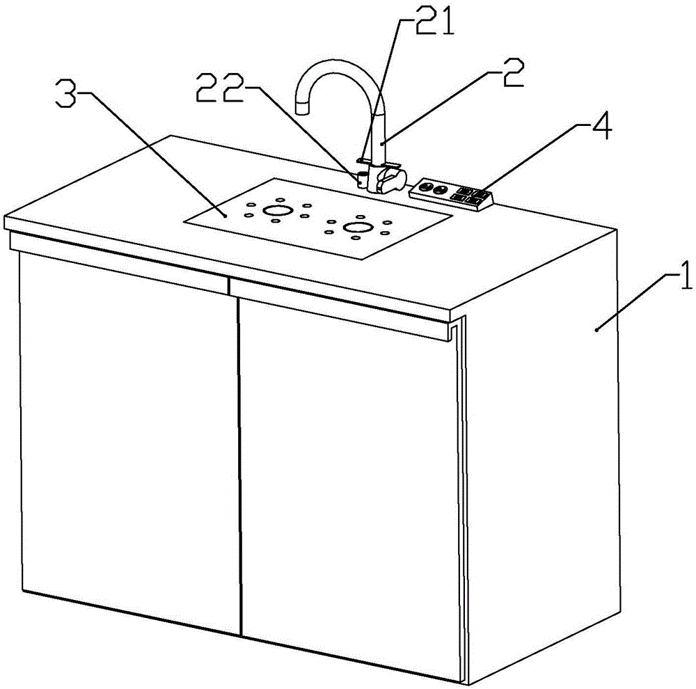 Multifunctional cooking bench cabinet