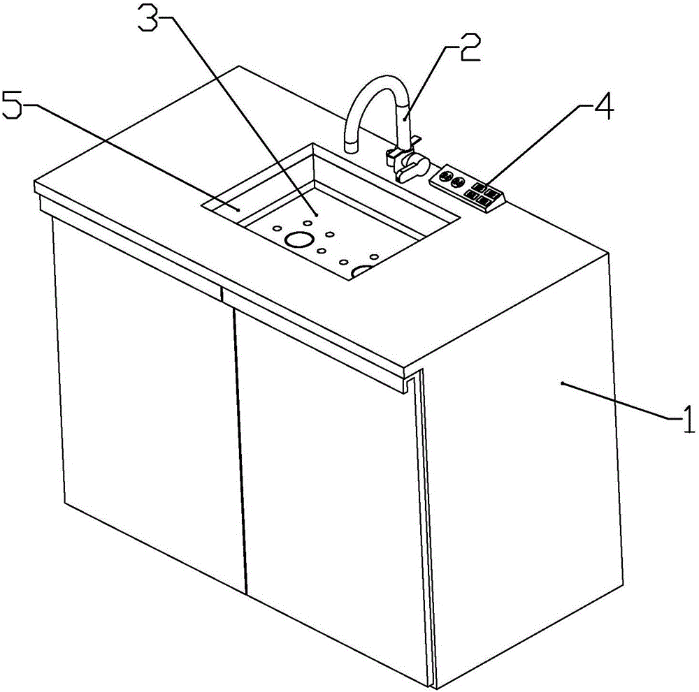 Multifunctional cooking bench cabinet