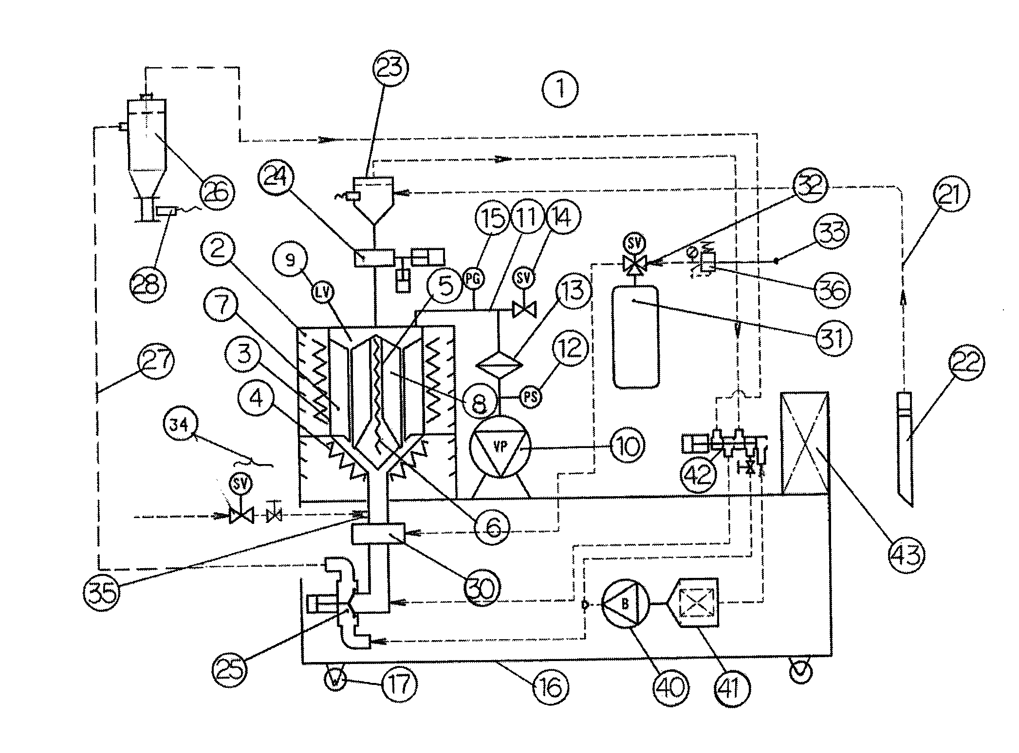 Drying Apparatus under Reduced Pressure for Plastic Molding Material