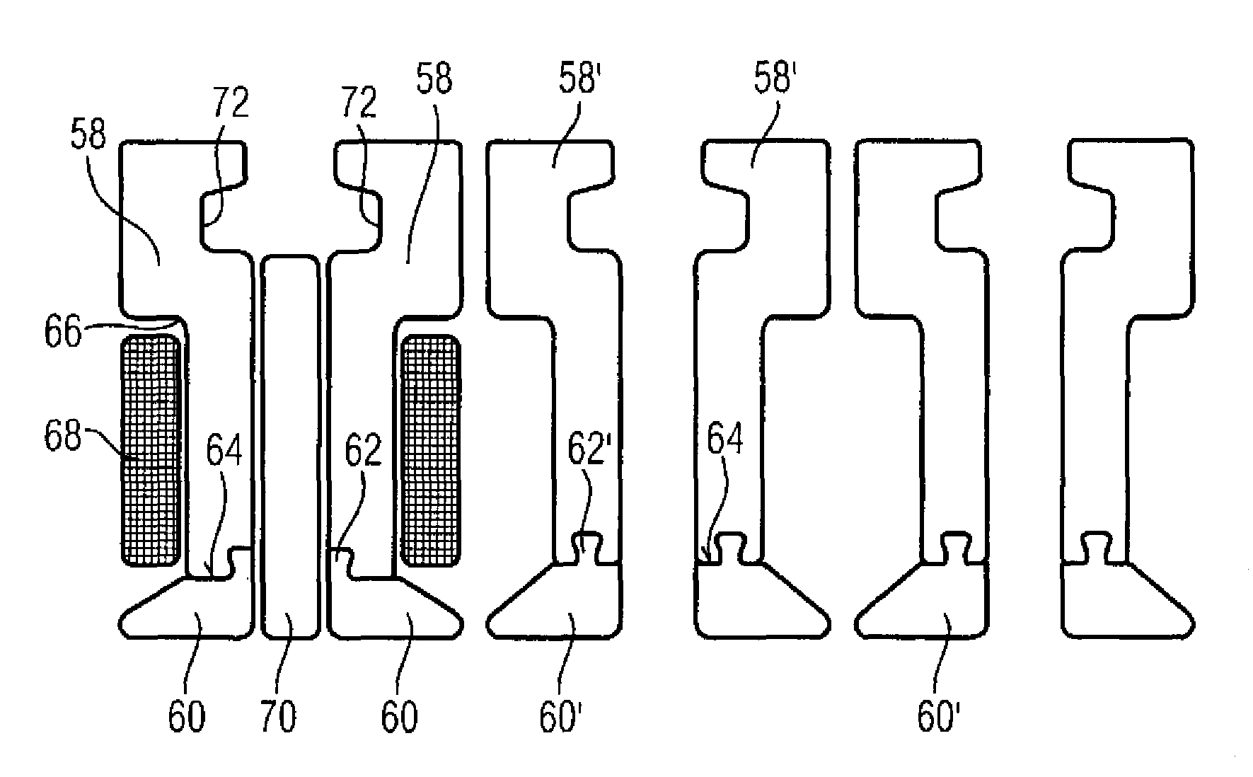 Method for providing tooth halves with removable tooth tips for an electrical machine