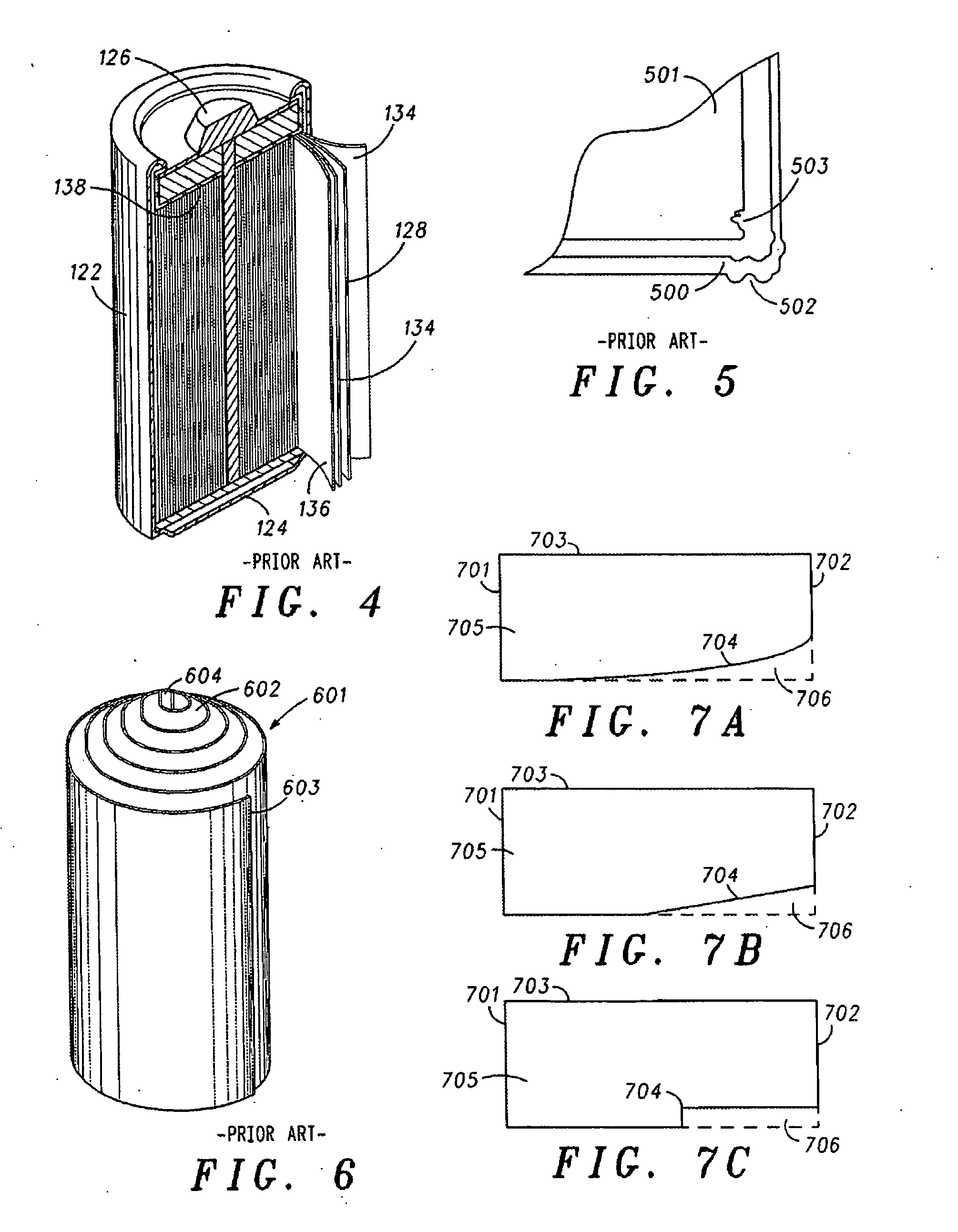 Impact resistant electrochemical cell with tapered electrode and crumple zone