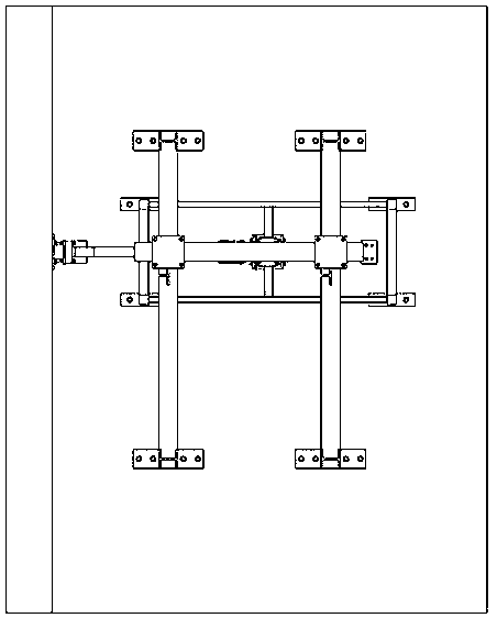 Device for testing seismic performance of fully asymmetric cross-shaped steel concrete joint