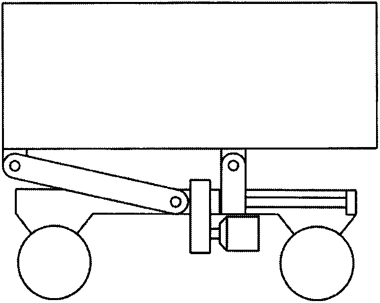 Electric lifting mechanism for self discharging truck with self locking function