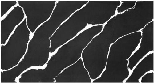 Marbleized quartzite plate and preparation method thereof