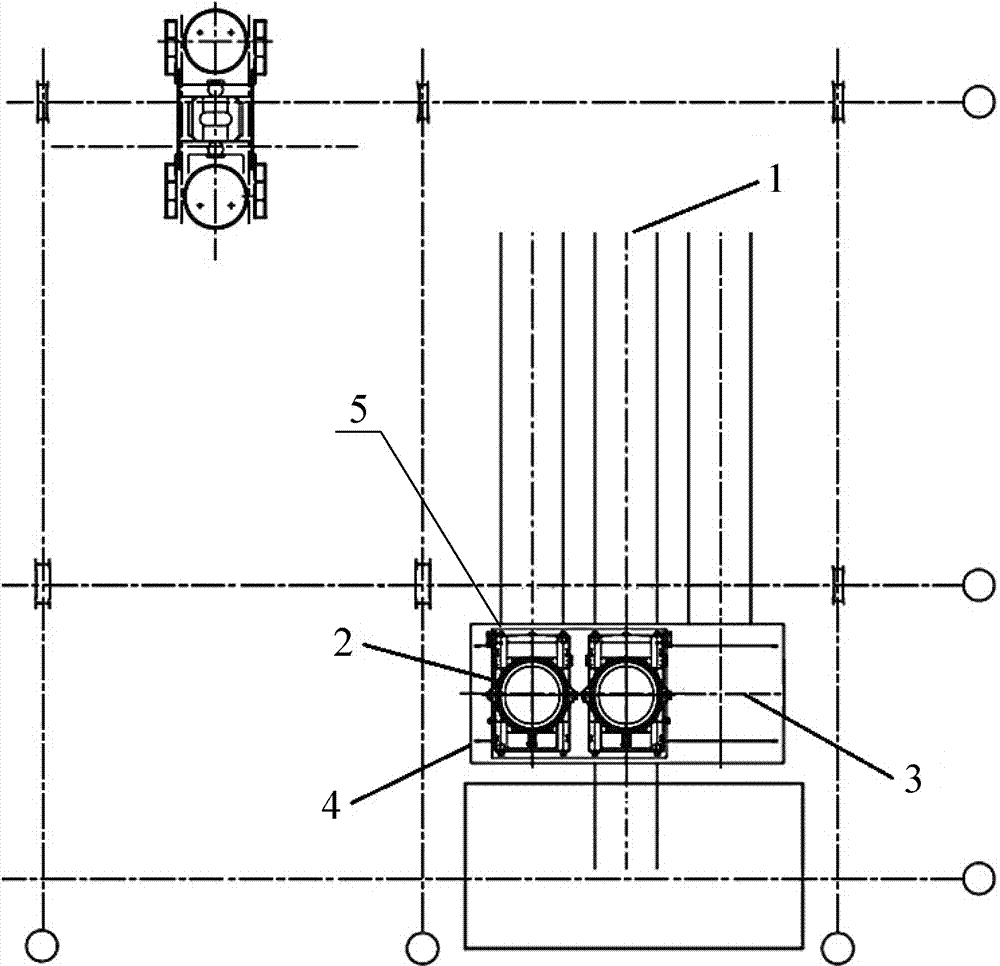 Steel ladle buggy transverse movement device and application method thereof