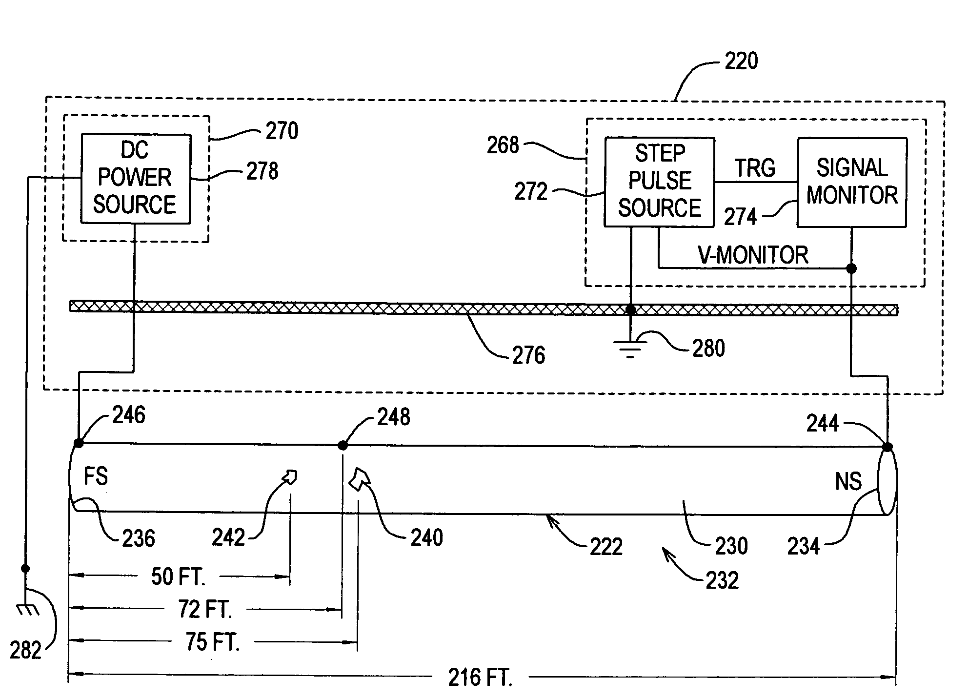 Systems and methods for testing conductive members employing electromagnetic back scattering