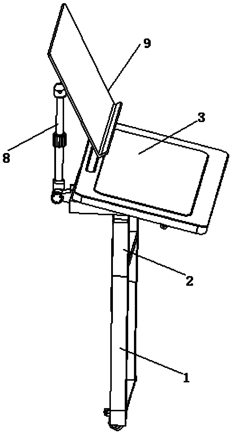 Desktop three-dimensional adjustment device of full-automatic myopia prevention intelligent table and chair