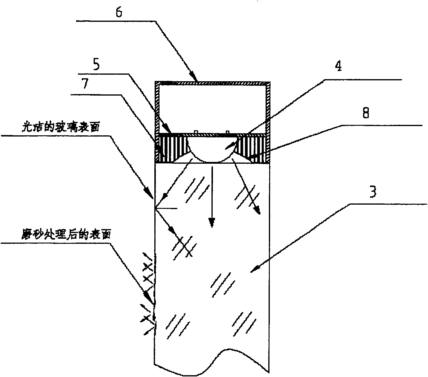 Lighting LED device for railing protective wall plate of escalator or moving side-walk