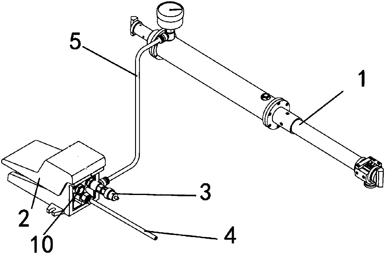 Loading measurement system for measuring inner diameter of adjustable nozzle of engine