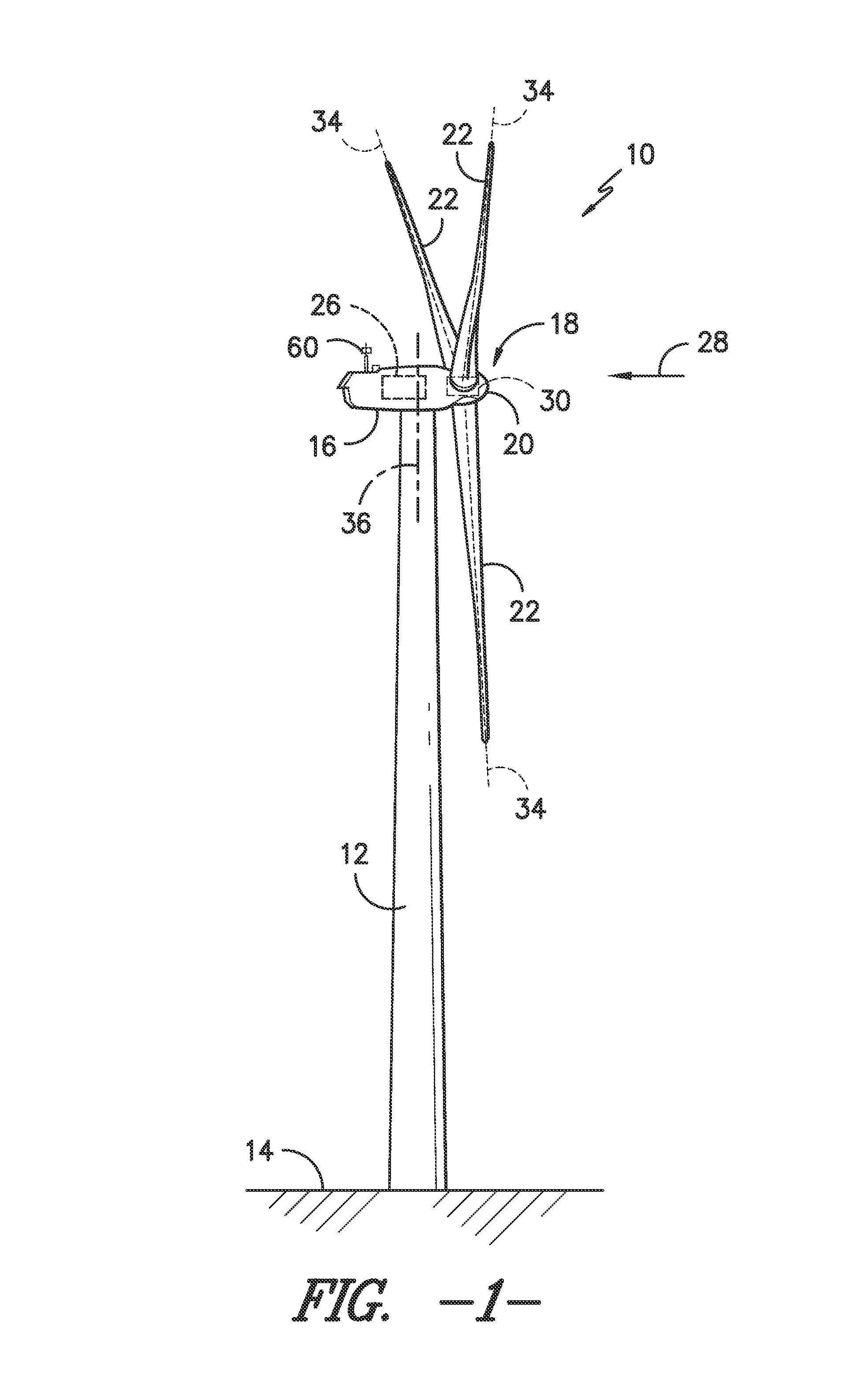 Wind turbines and methods for controlling wind turbine loading