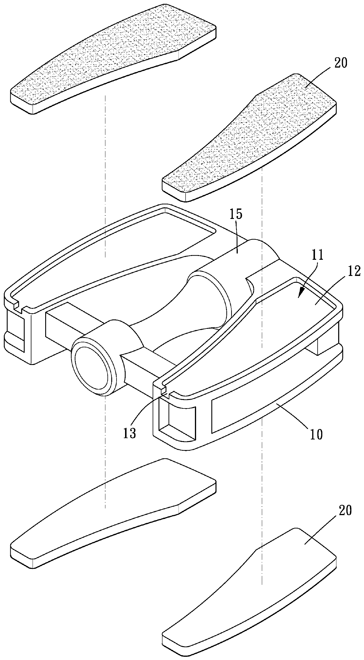 Antiskid pedal