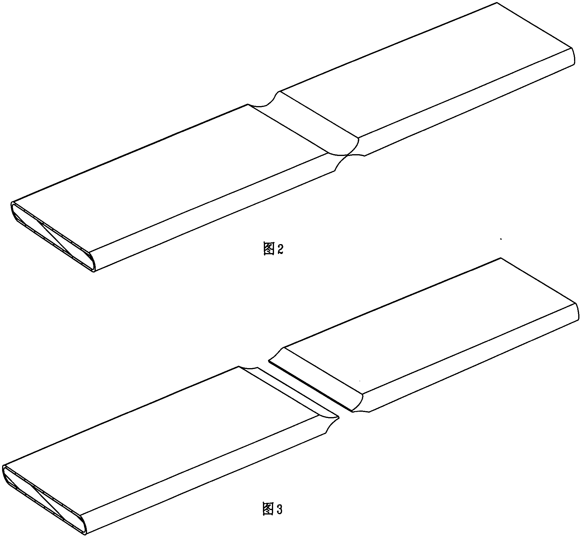 Cutting method for copper clad aluminum busbar