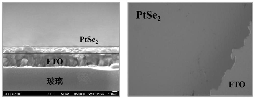 Preparation of a transition metal dichalcogenide thin film and its photocatalytic application