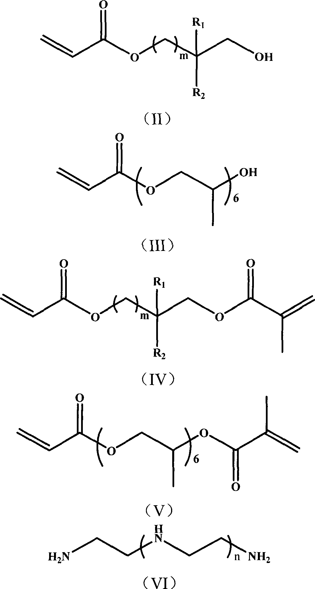 Nitrogen-containing polyfunctionality metacrylic acid ester monomer, preparation and use thereof