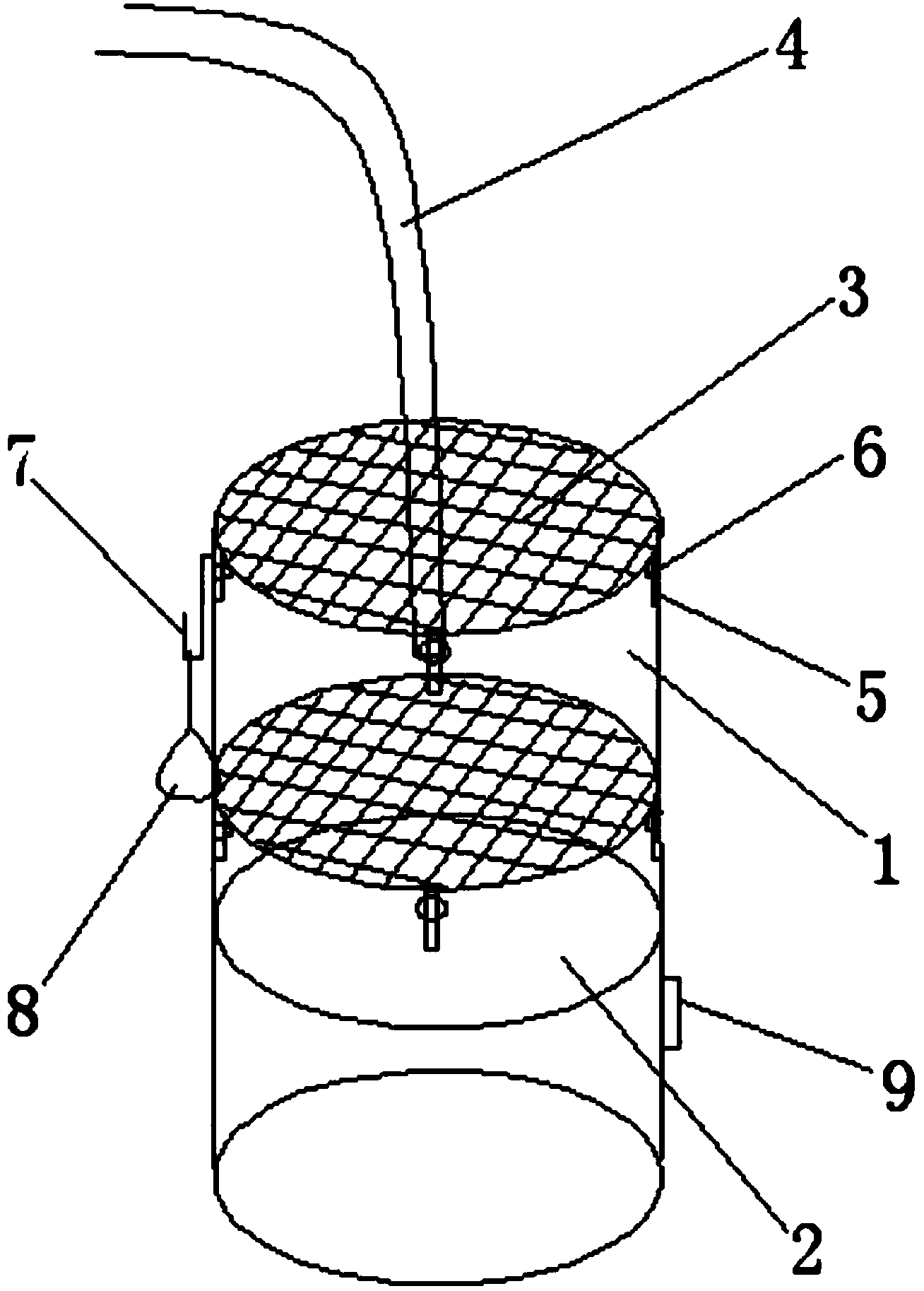 Anti-dust device for cement tank