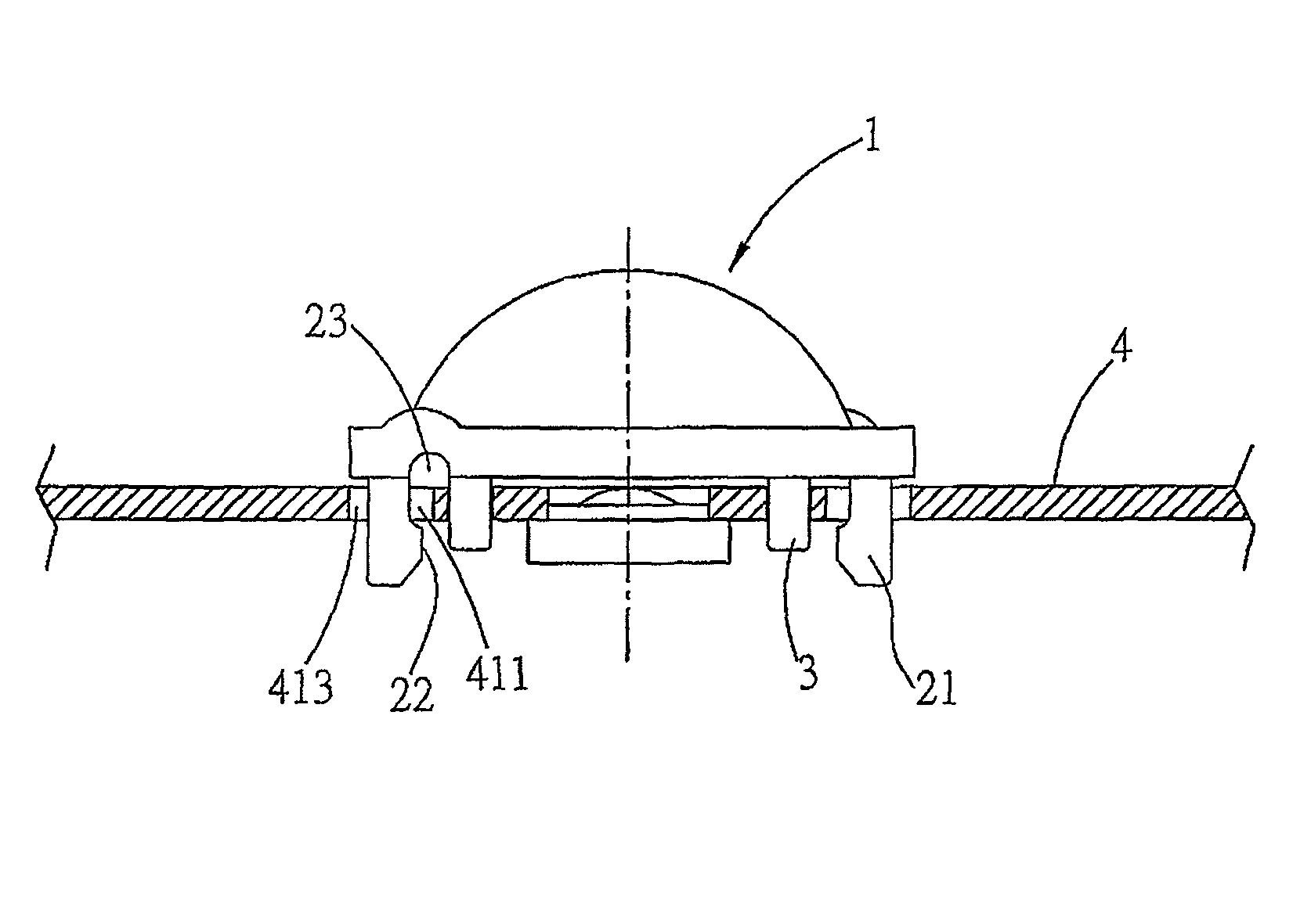 Integrated structure for optical refractor