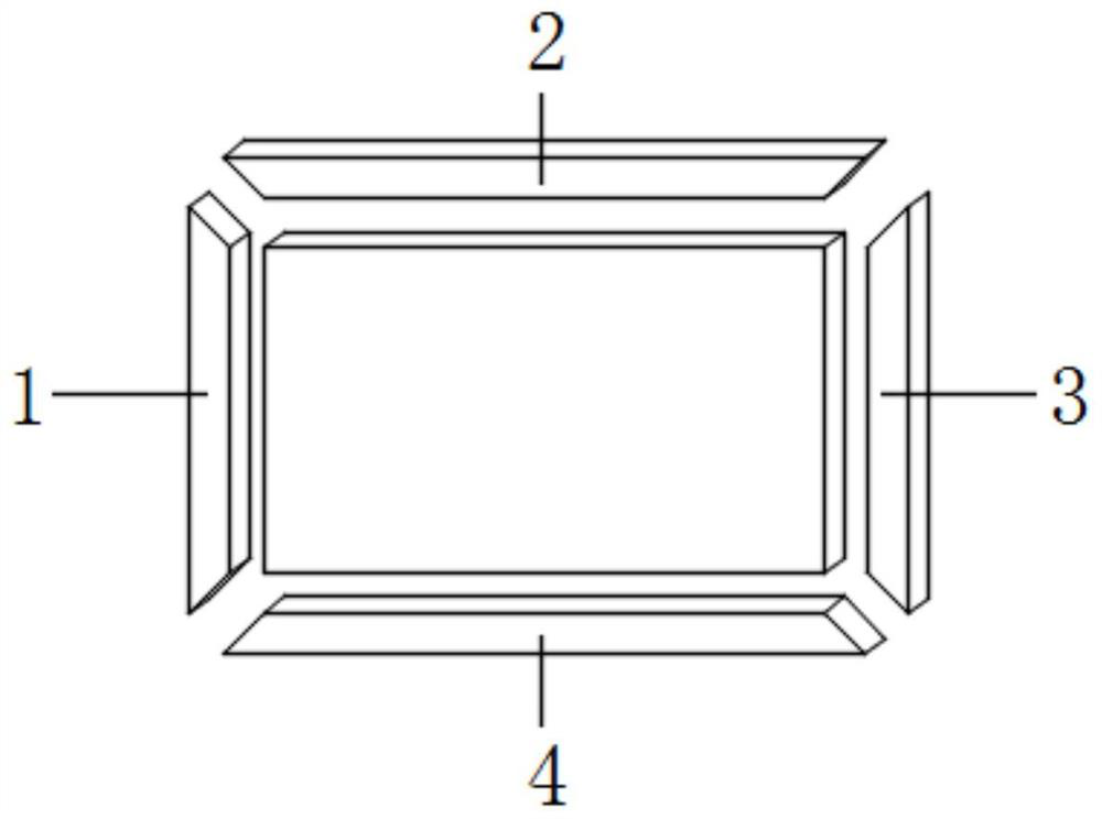 Appearance-improved welding method for welded structure of resin plate and metal frames