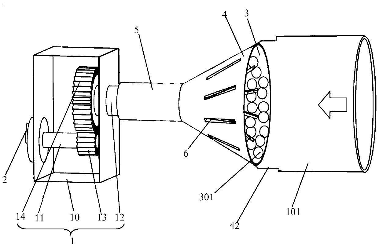 Funnel type smoke dust filtering device