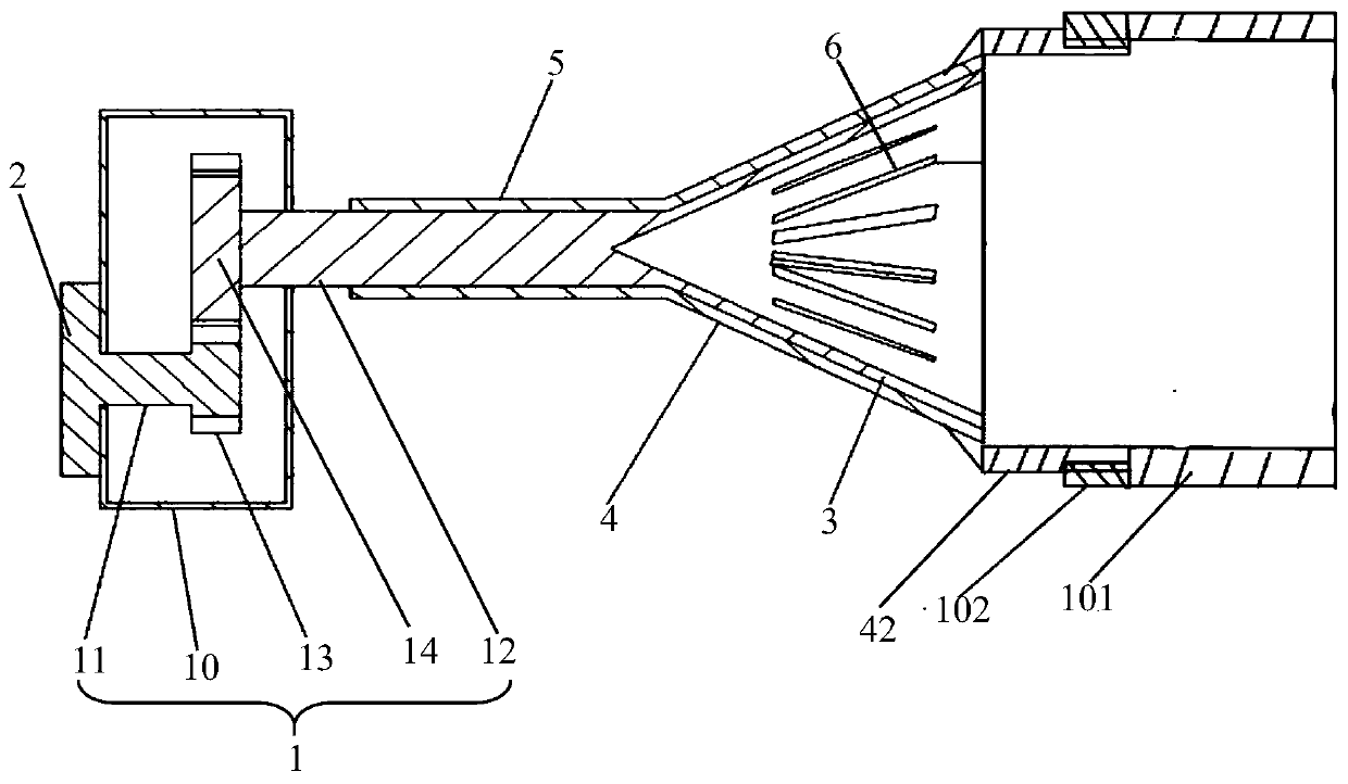 Funnel type smoke dust filtering device