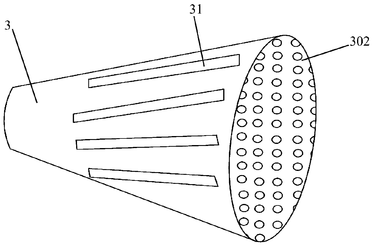 Funnel type smoke dust filtering device