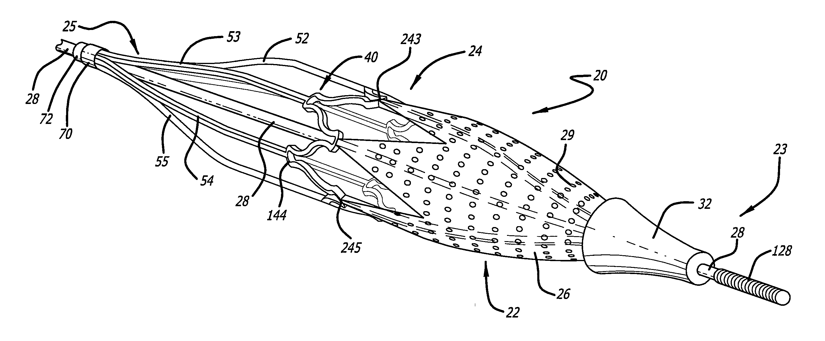 Embolic protection device with open cell design