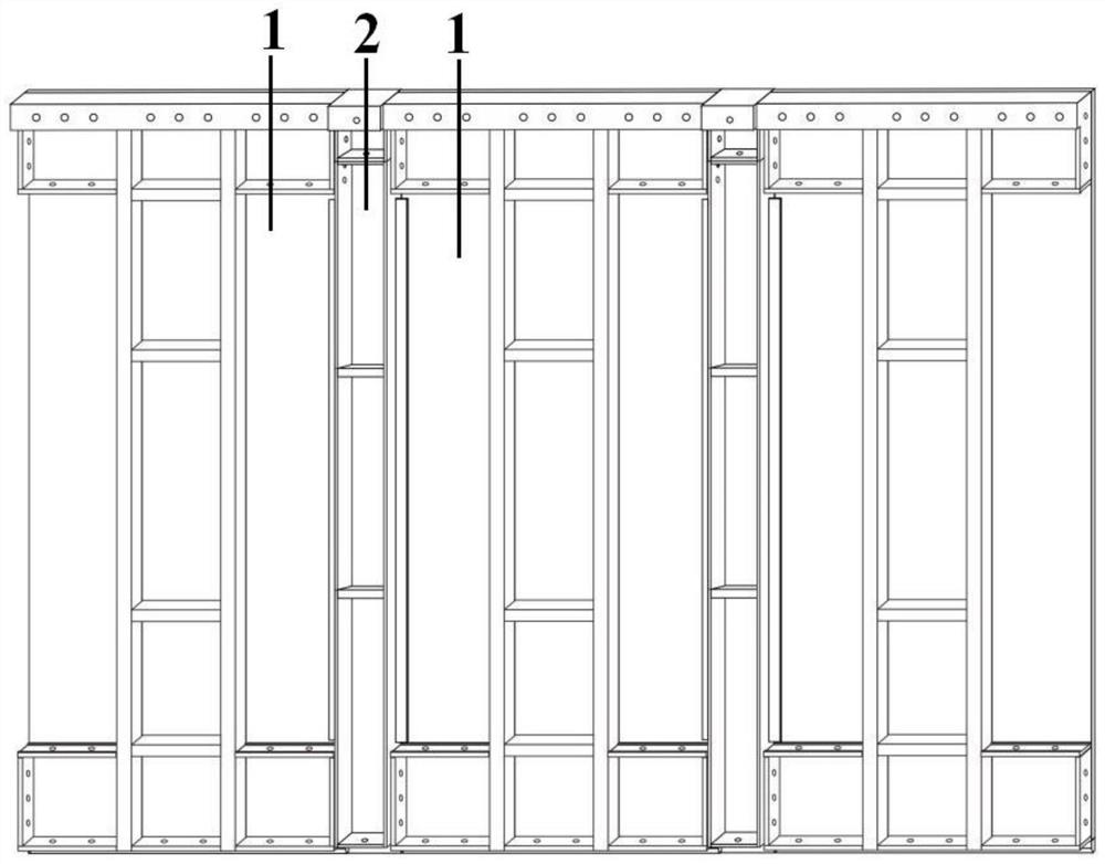 Vertical wall formwork