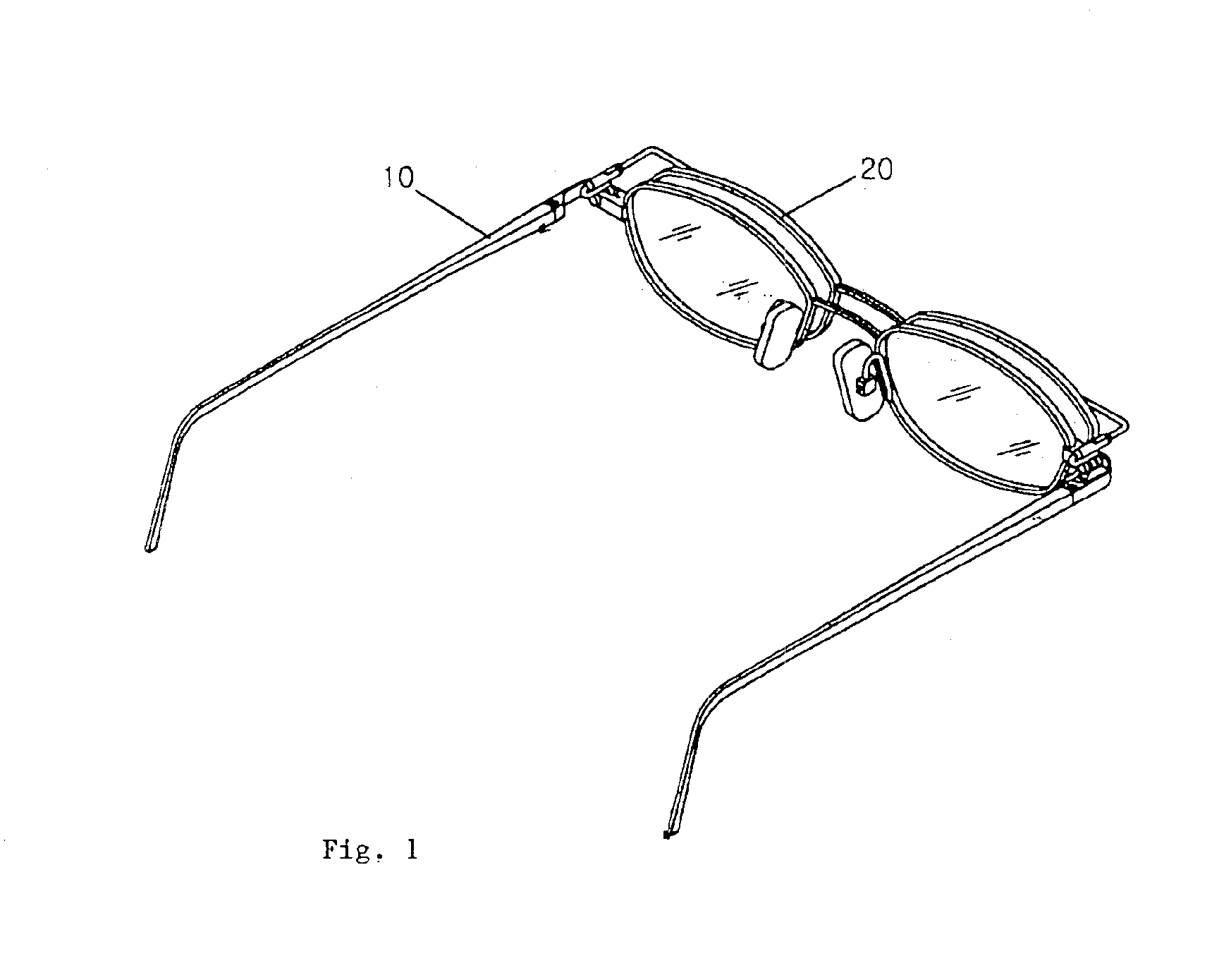 Eyeglass device having primary and auxiliary spectacle frames