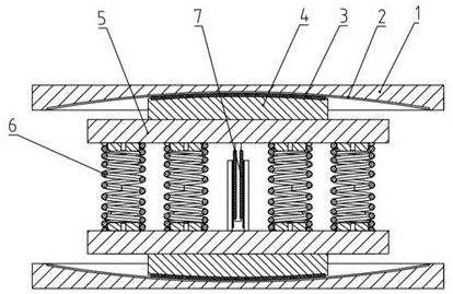 Simple and compact type three-dimensional friction pendulum vibration insulation support