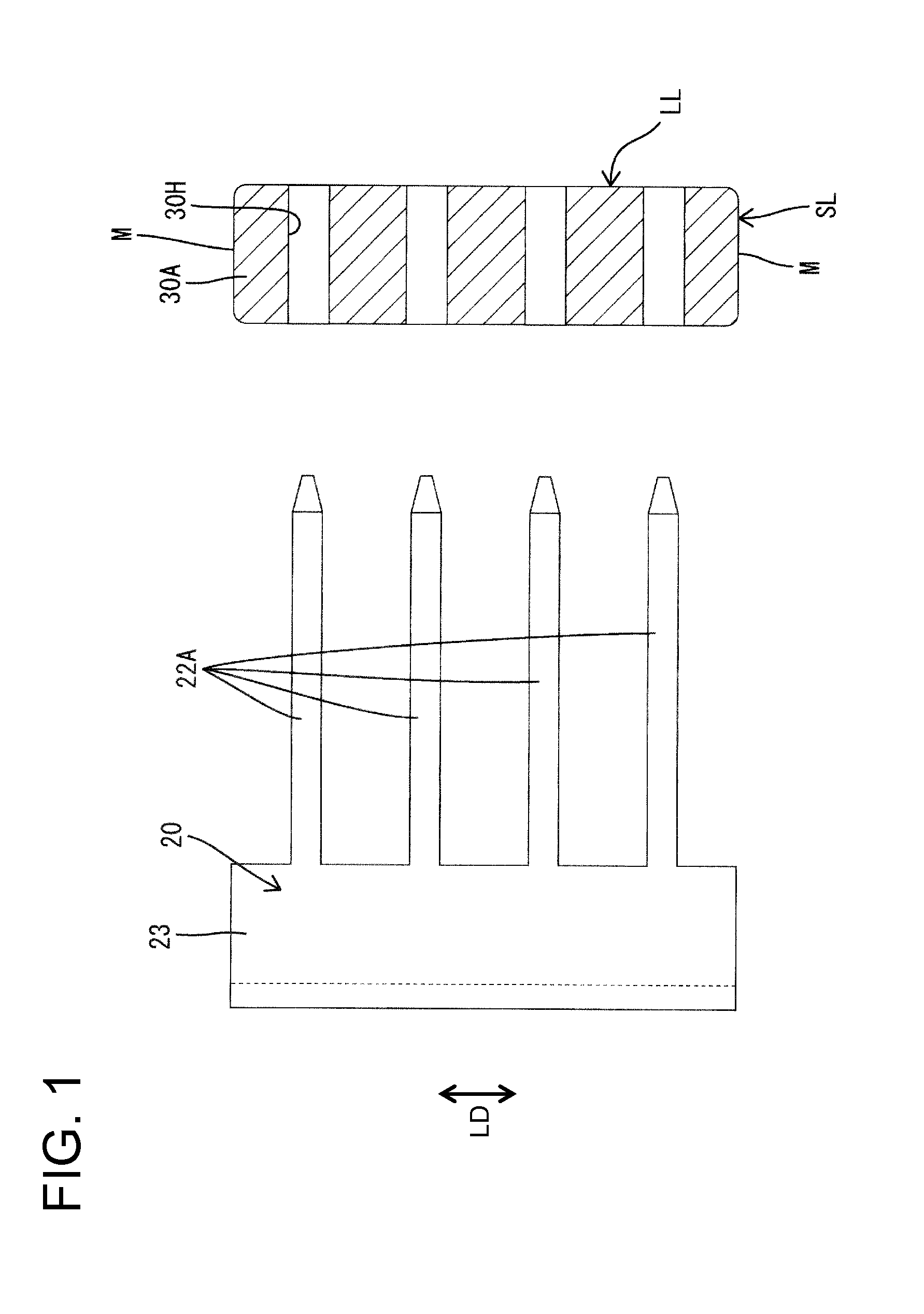 Ferrite core built-in connector